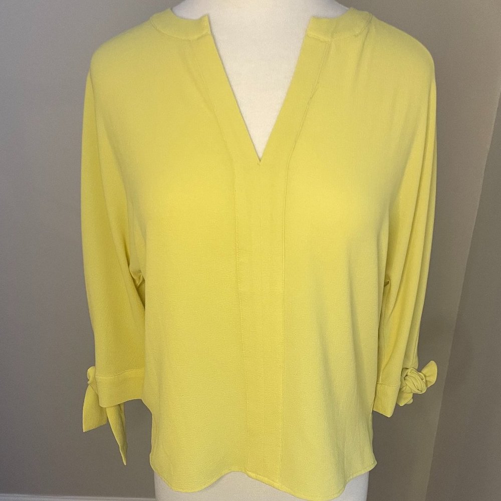 New York & Co Yellow Blouse size small